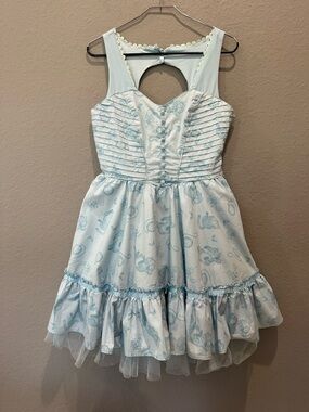 Disney Alice through the looking glass  Hot Topic tea party dress Sz L